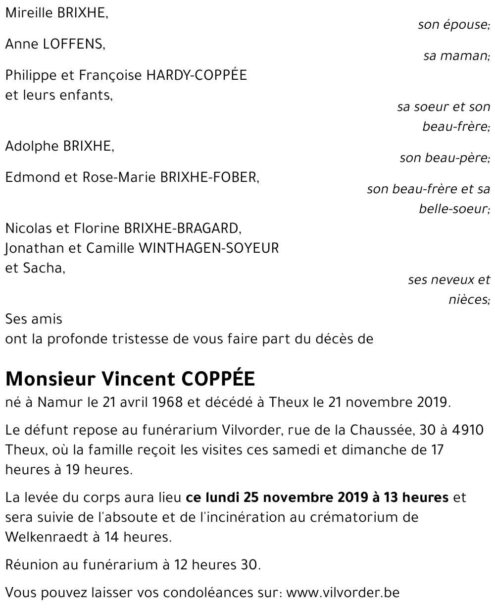 Vincent COPPÉE