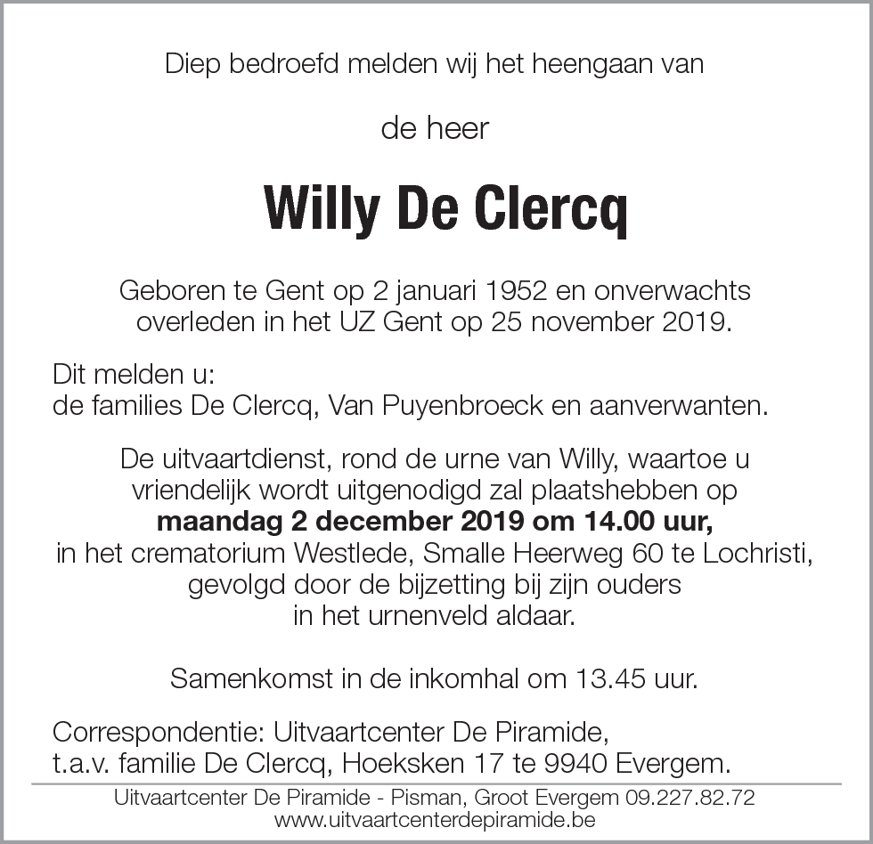 Willy De Clercq