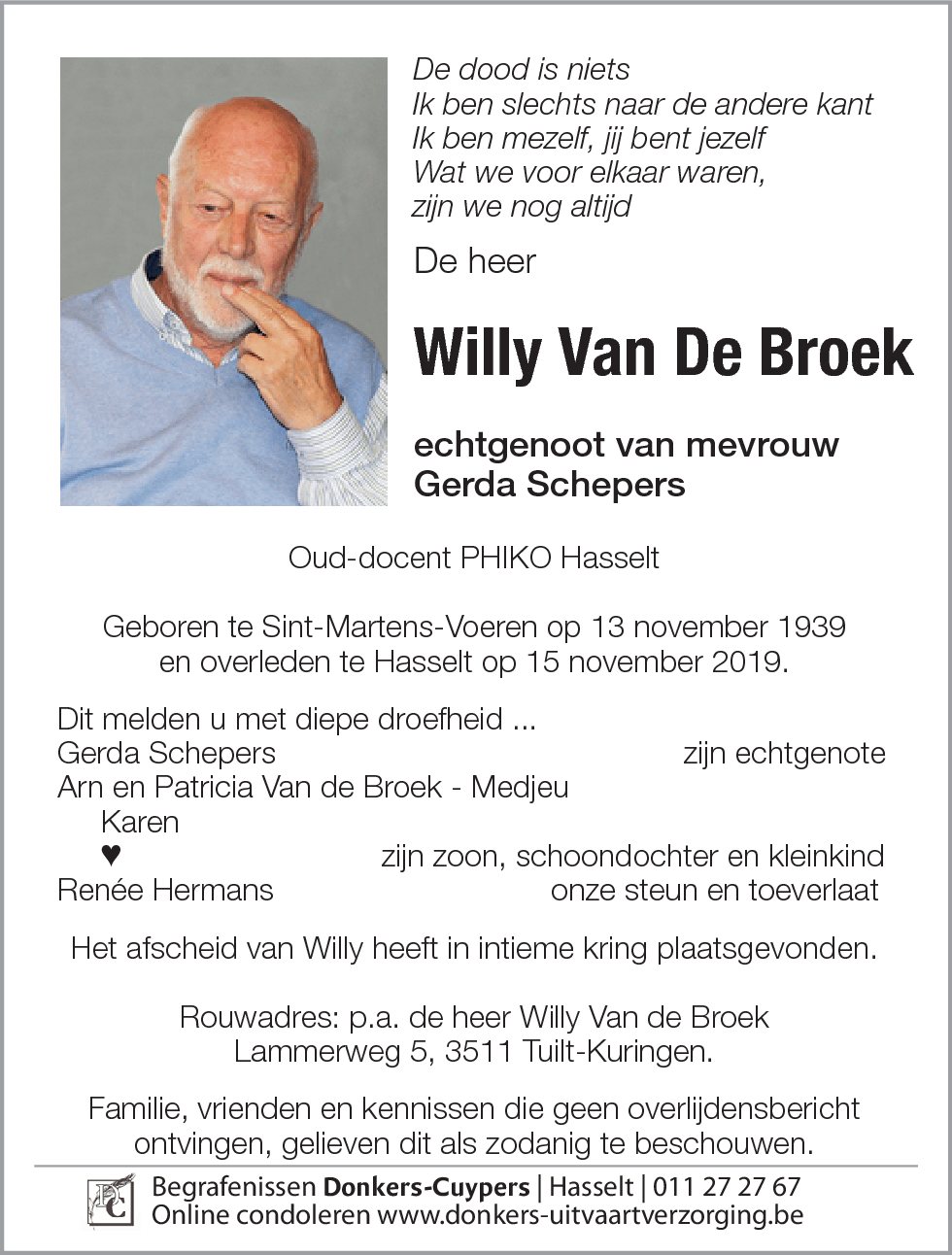 Willy Van de Broek