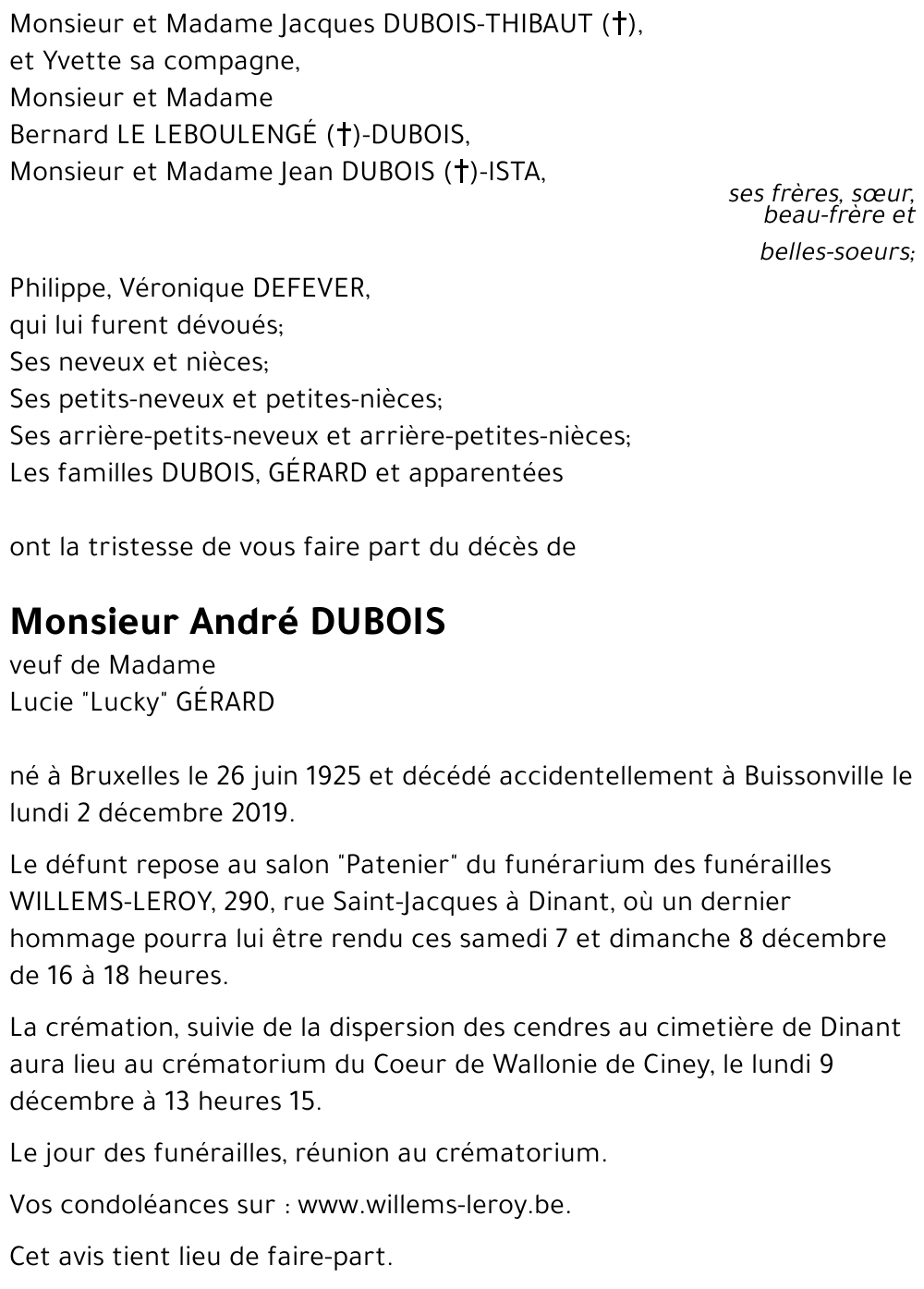 André DUBOIS