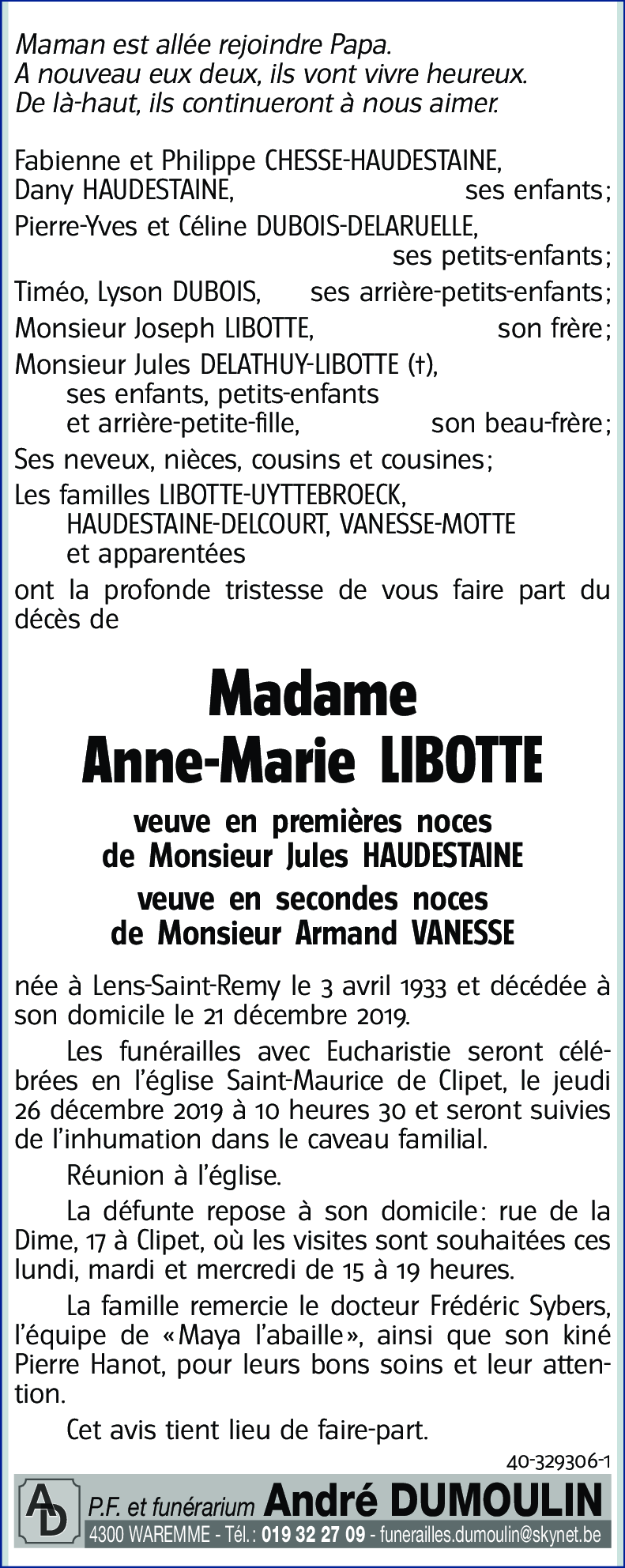 Anne-Marie LIBOTTE