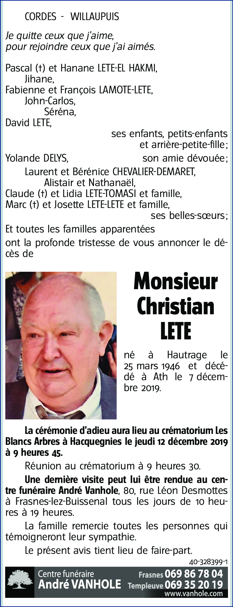 Christian LETE