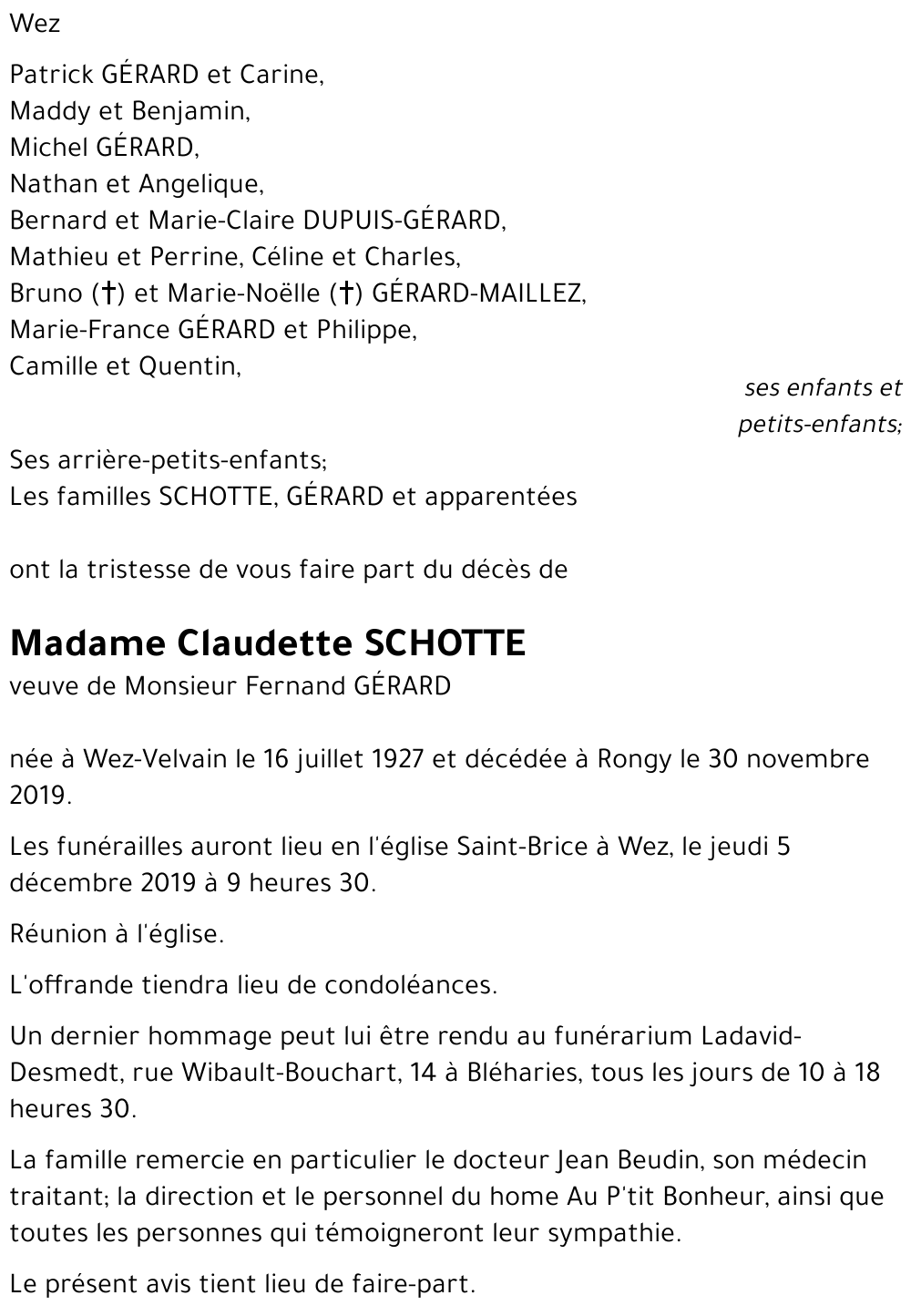 Claudette SCHOTTE
