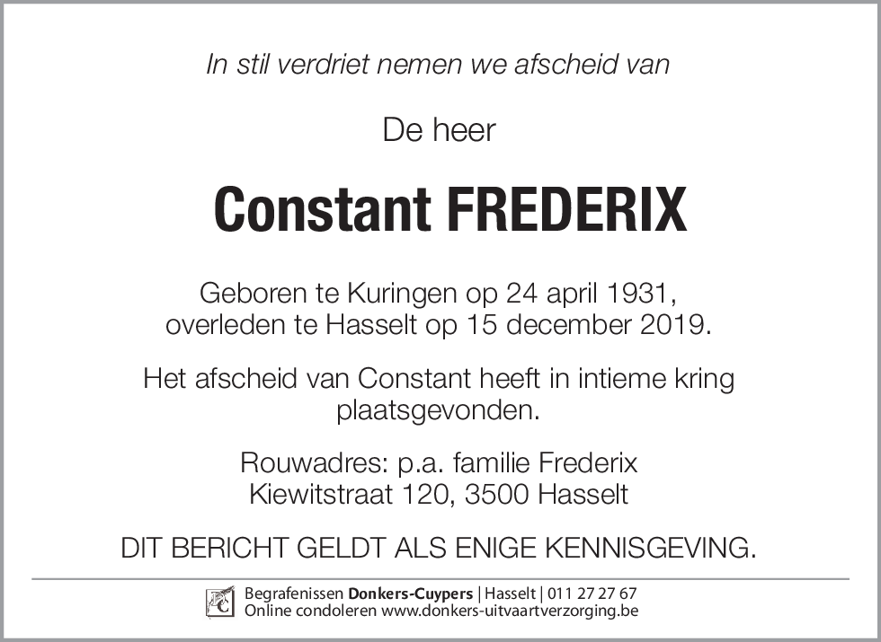 Constant Frederix