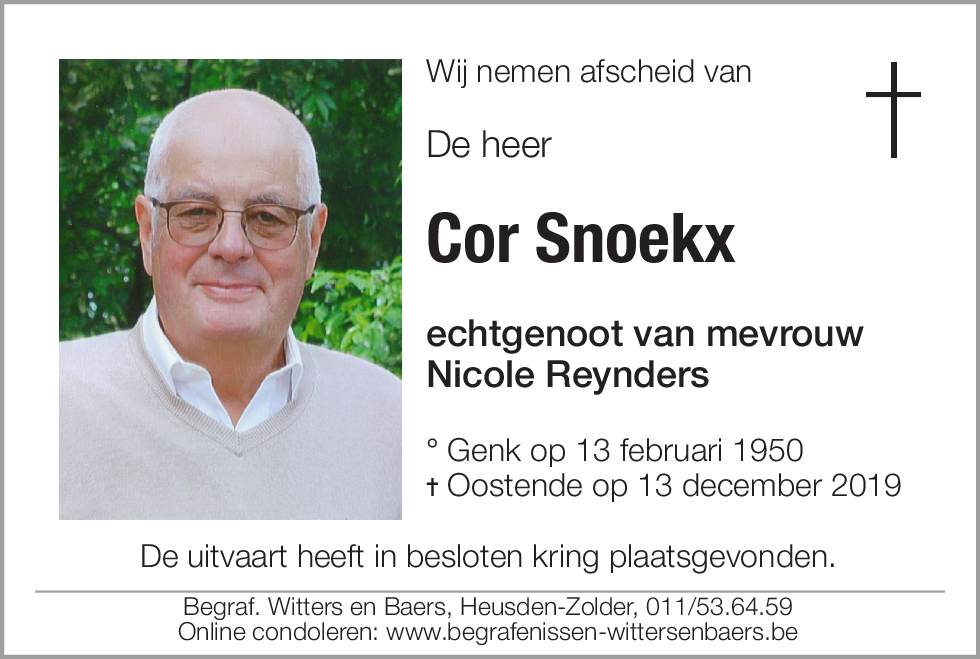 Cor Snoekx
