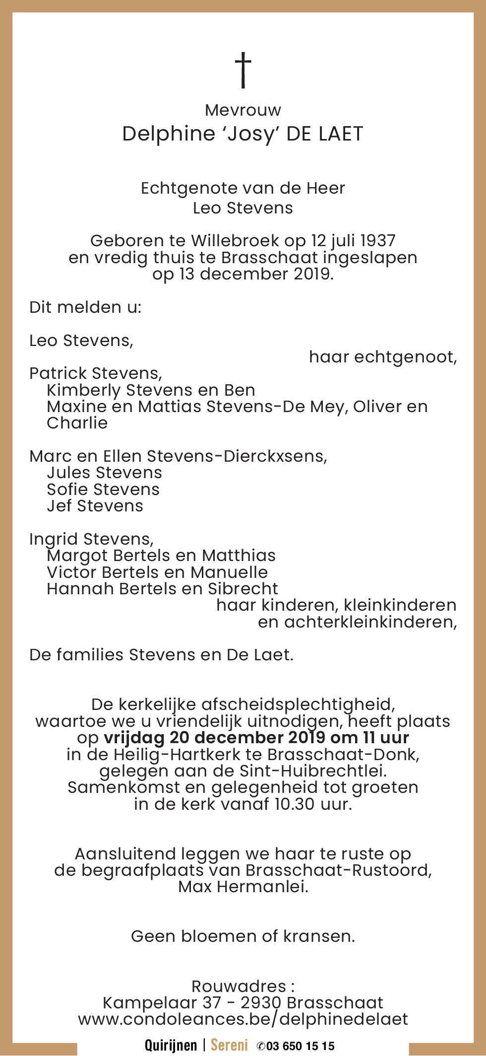 Delphine 'Josy' DE LAET