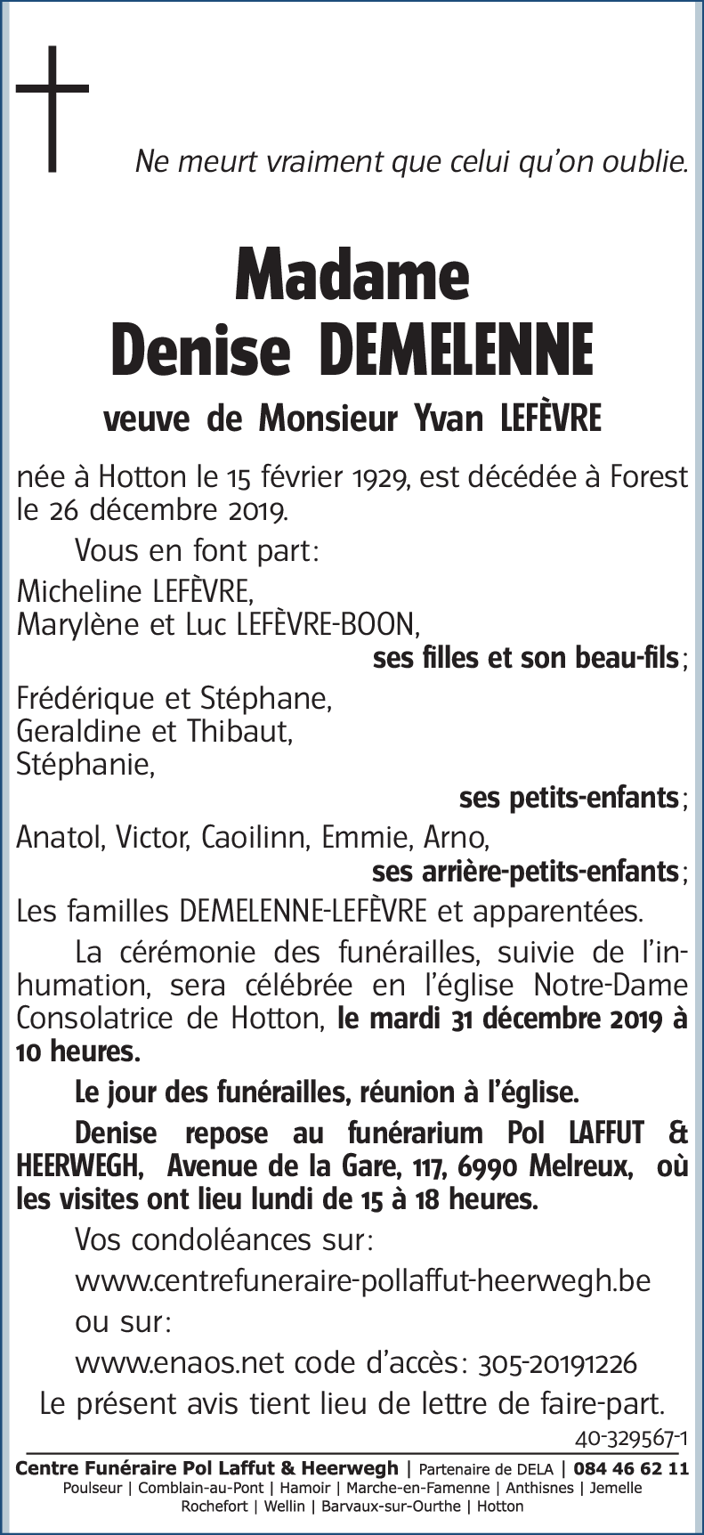 Denise DEMELENNE