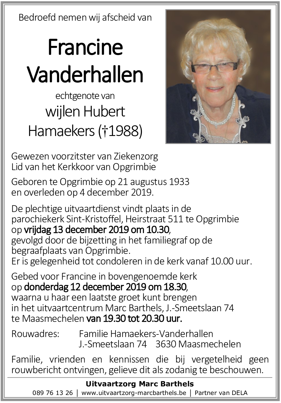 Francine Vanderhallen