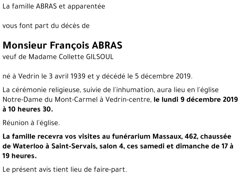François ABRAS