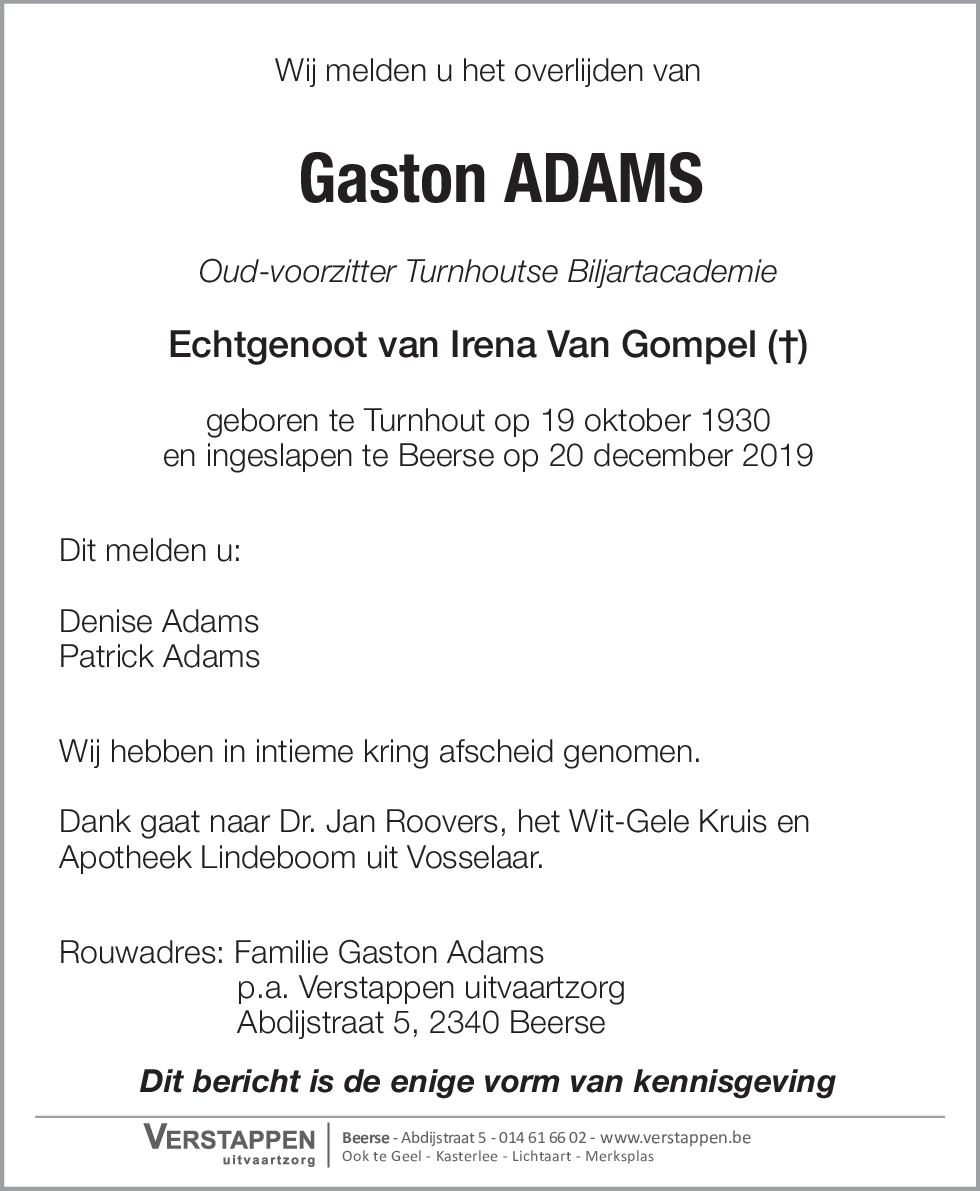 Gaston Adams