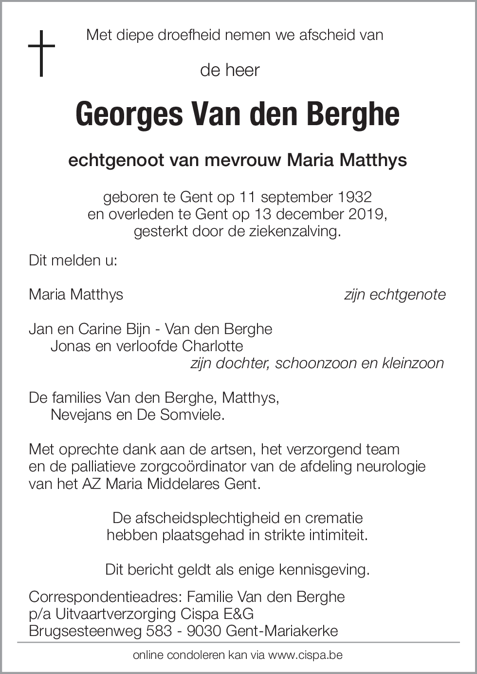 Georges Van den Berghe