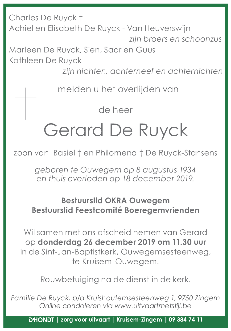 Gerard De Ruyck