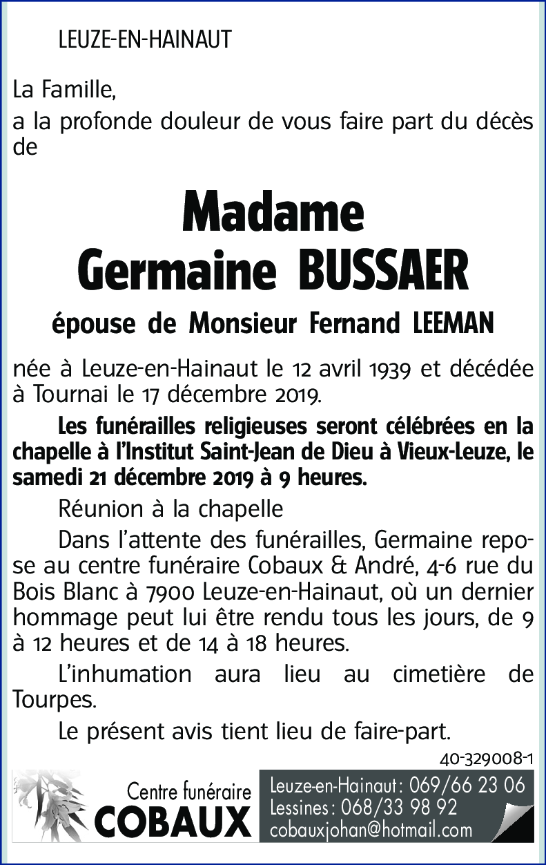 Germaine Bussaer