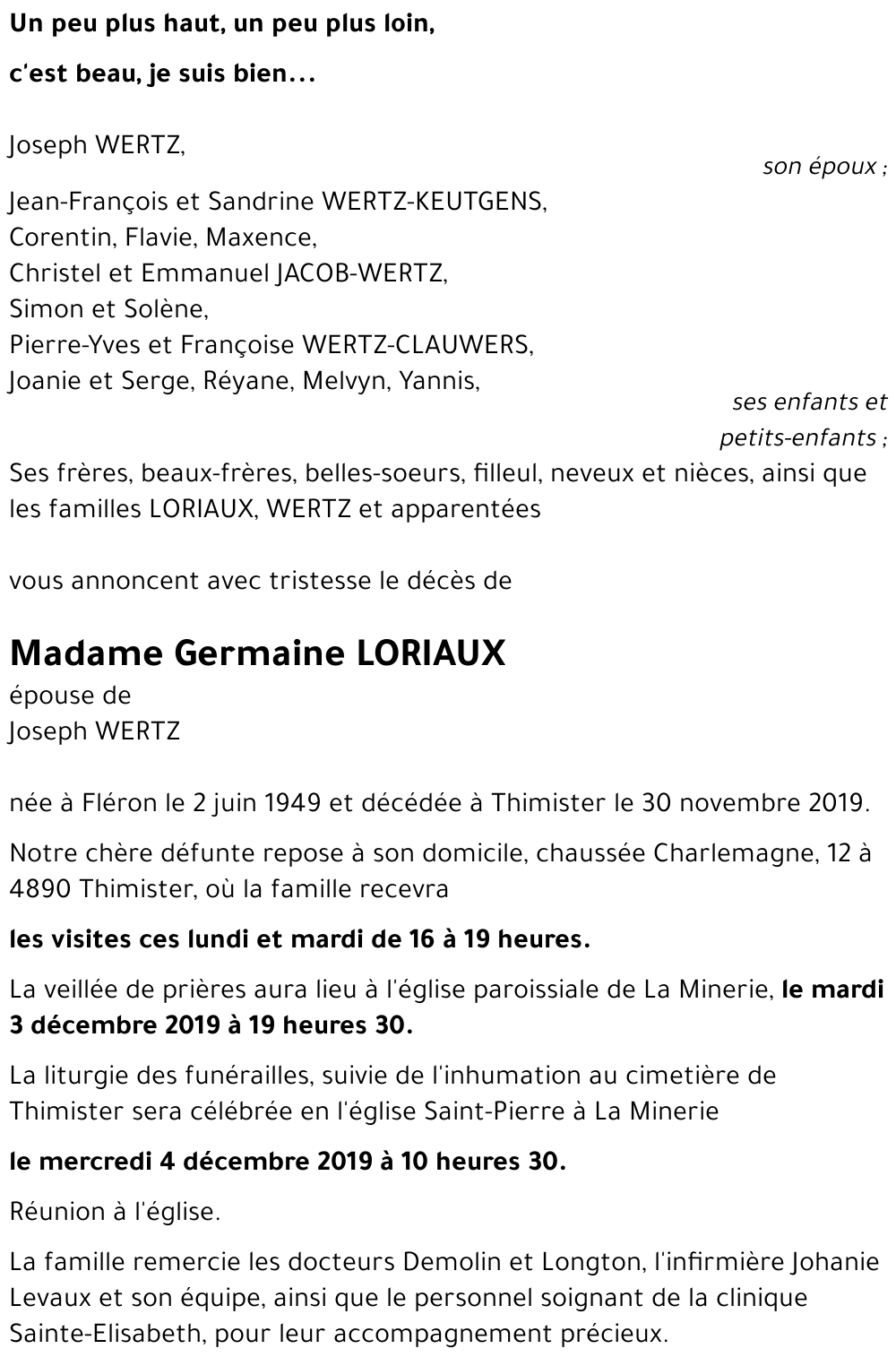 Germaine LORIAUX