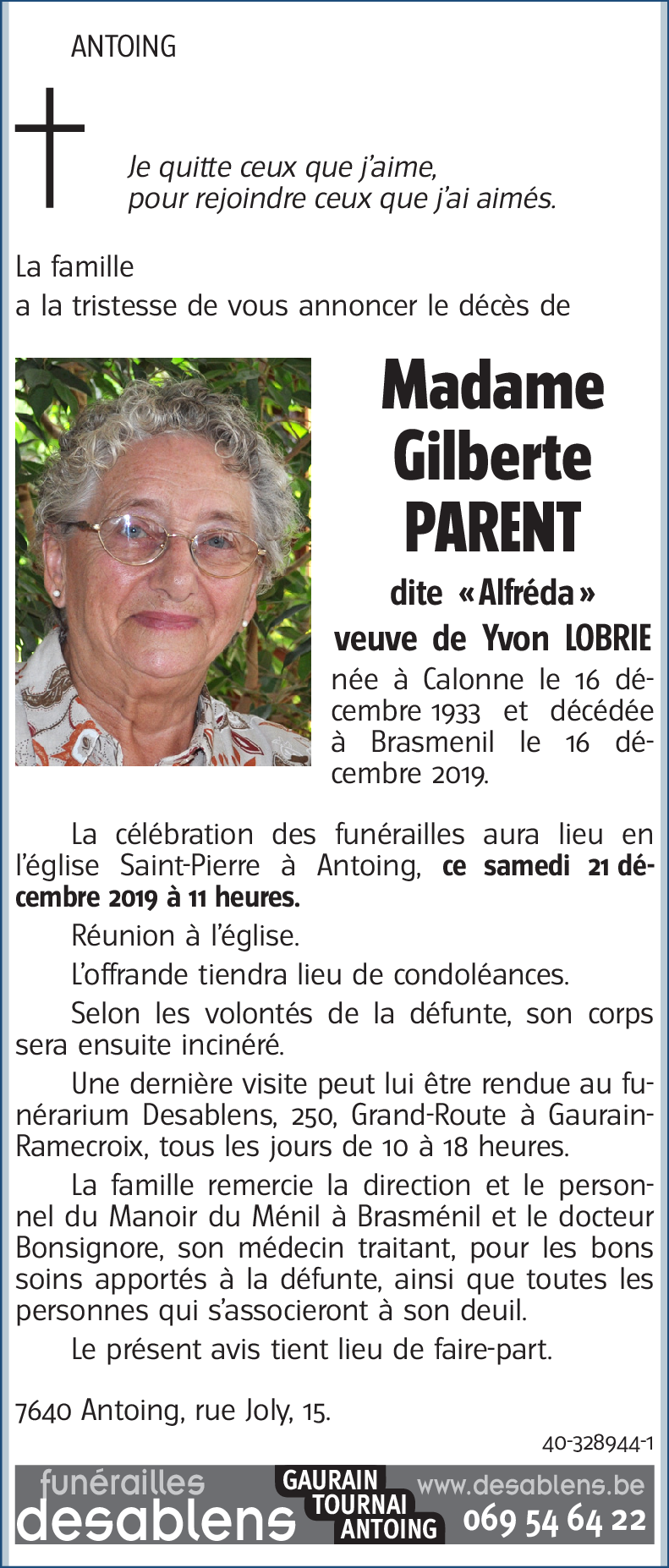 Gilberte PARENT