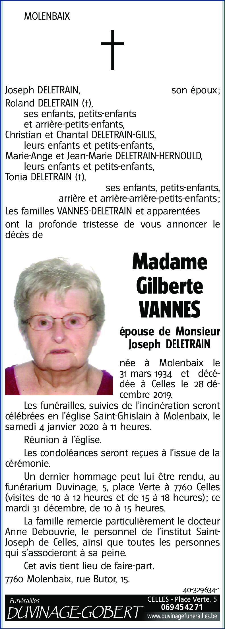 Gilberte VANNES