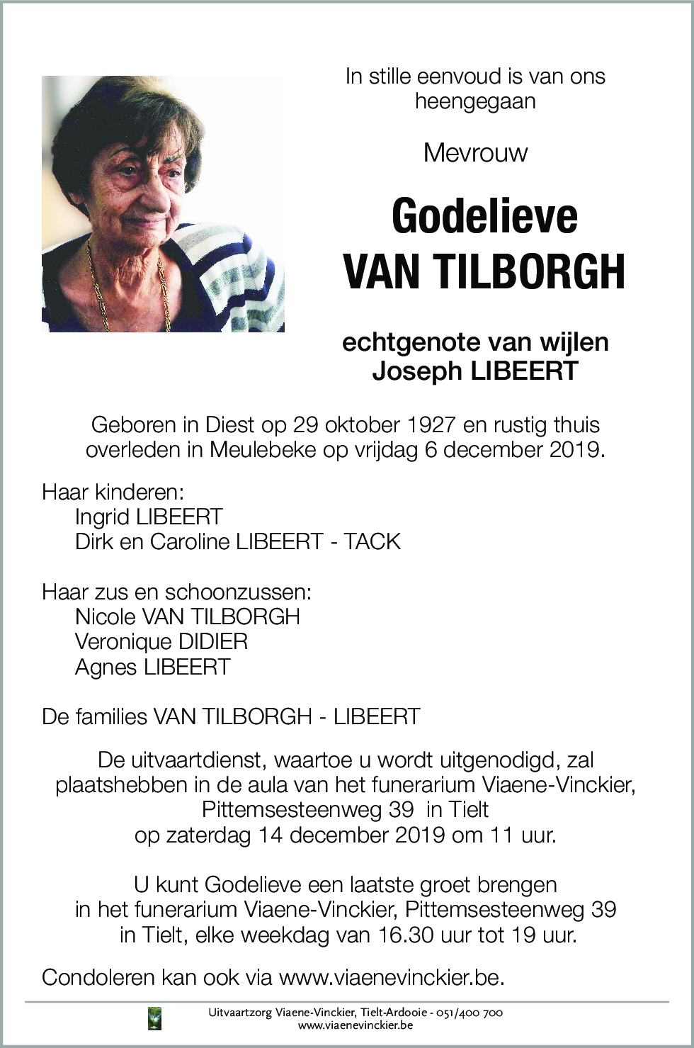 Godelieve VAN TILBORGH