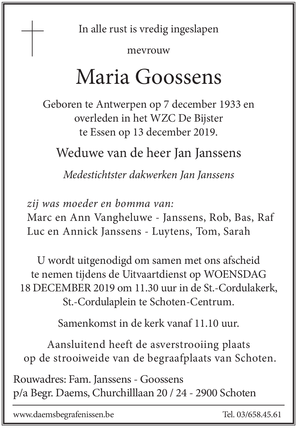 Goossens Maria