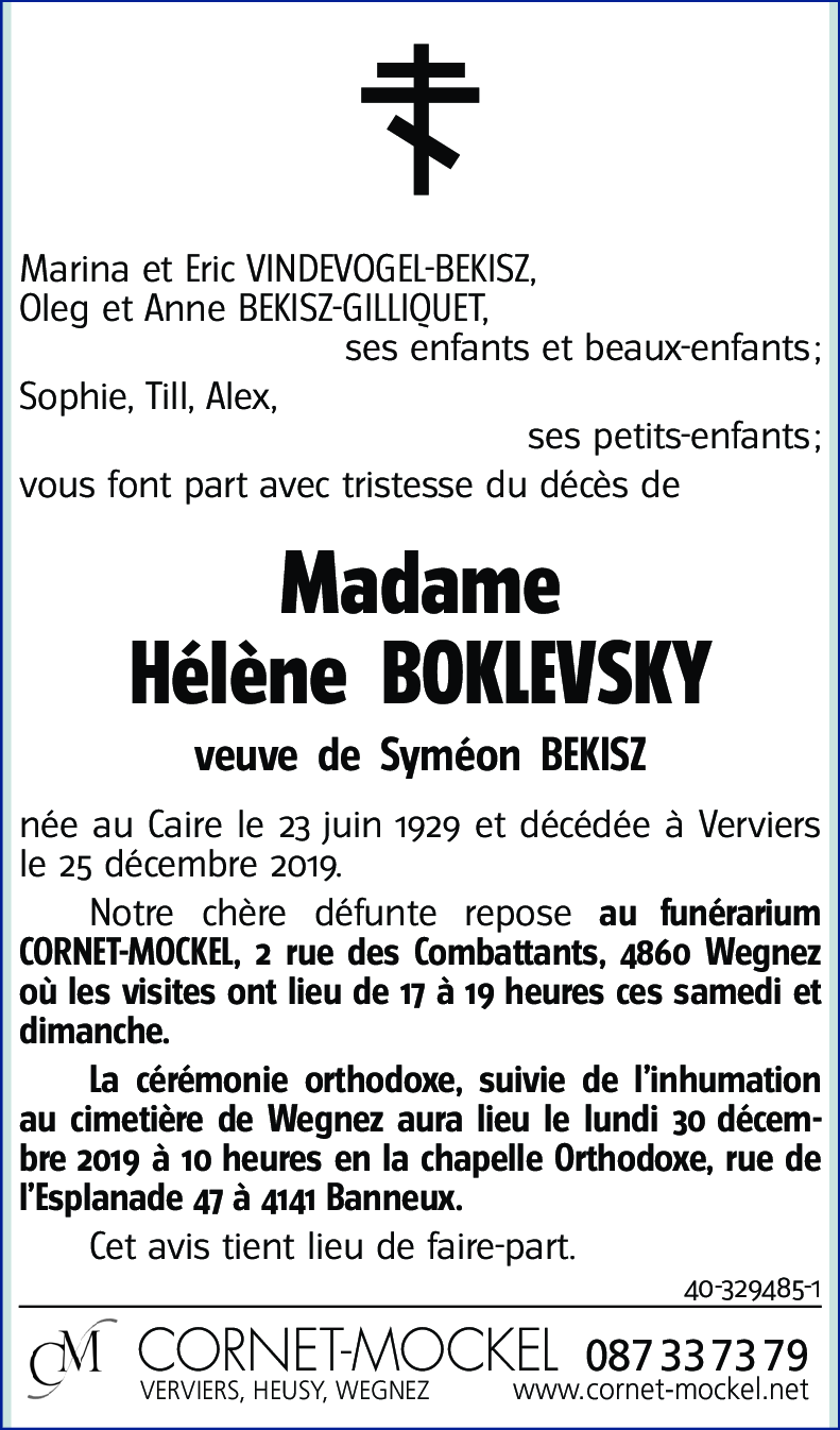 Hélène BOKLEVSKY