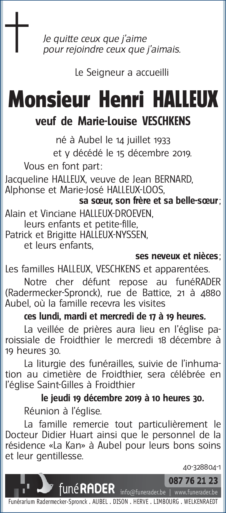 Henri HALLEUX