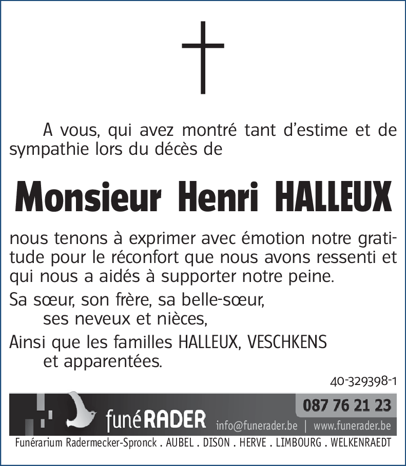 Henri HALLEUX