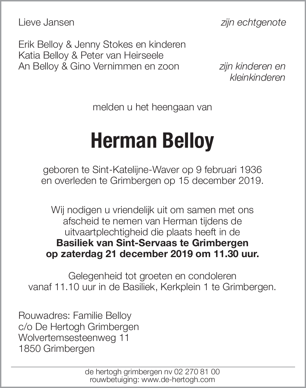 Herman Belloy