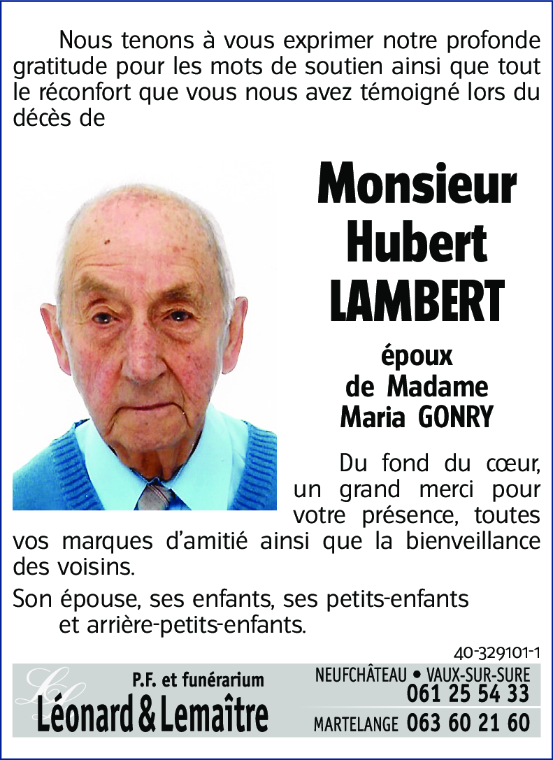 Hubert LAMBERT