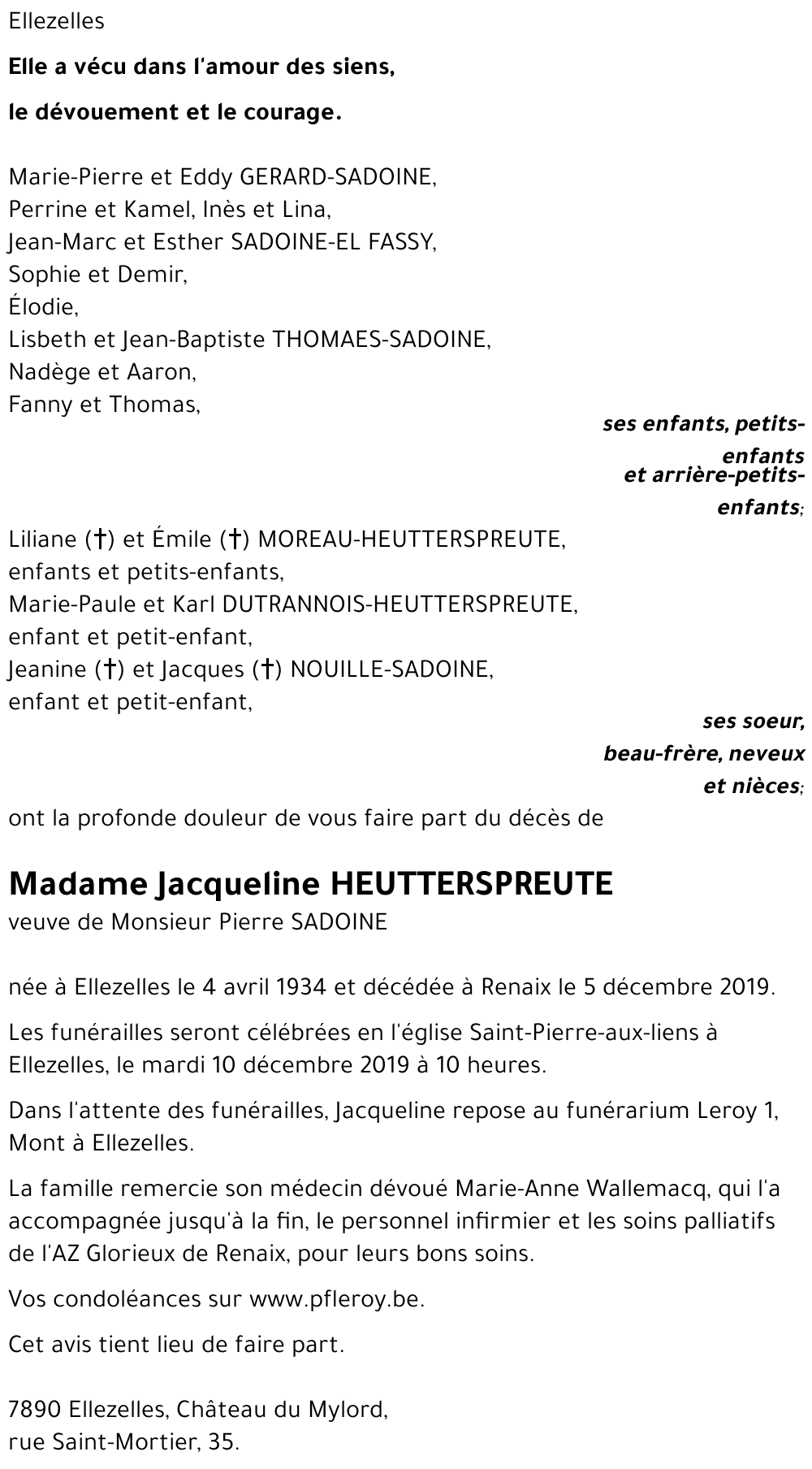 Jacqueline Heutterspreute