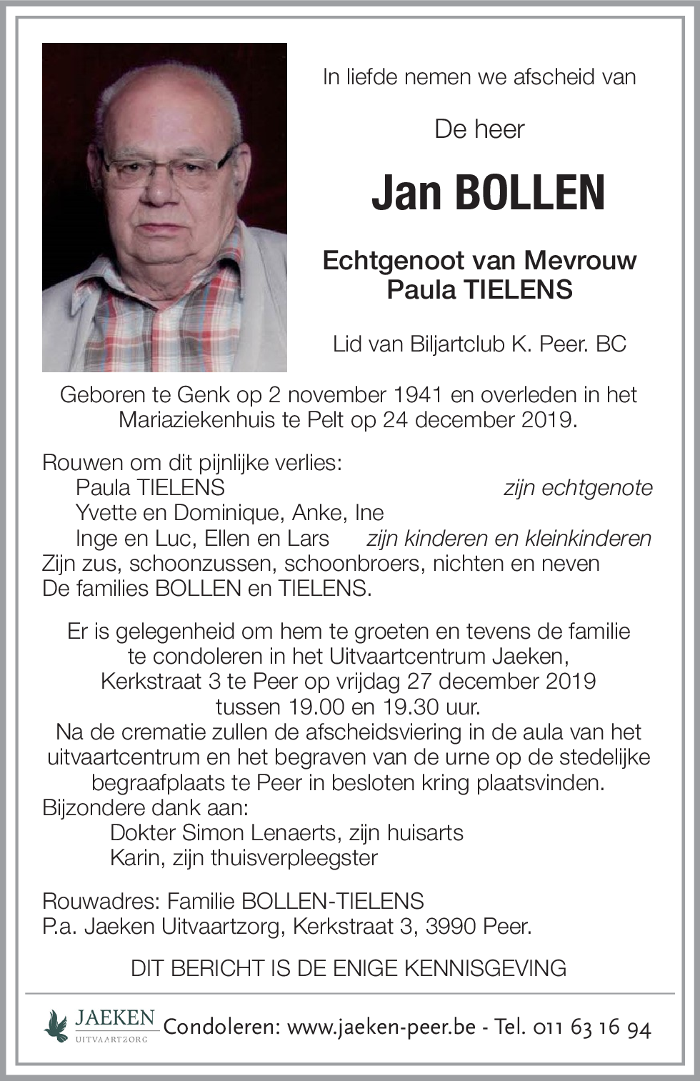 Jan BOLLEN