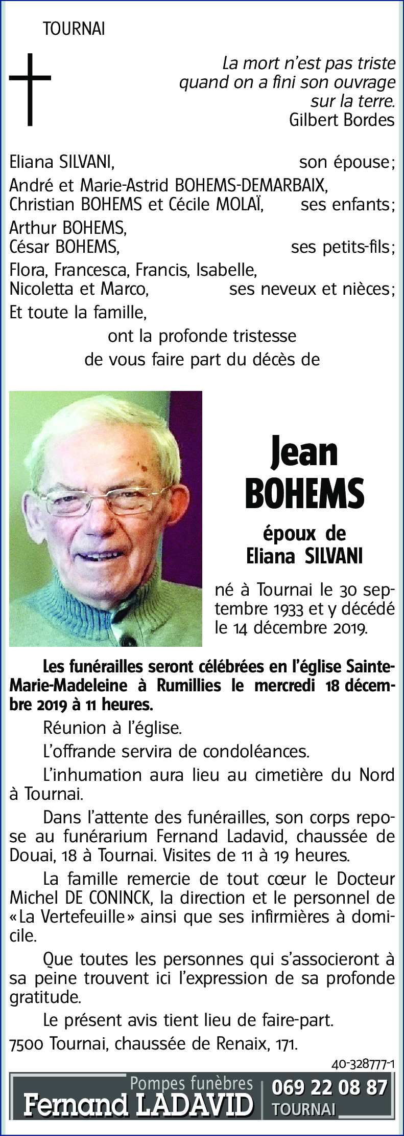 Jean BOHEMS