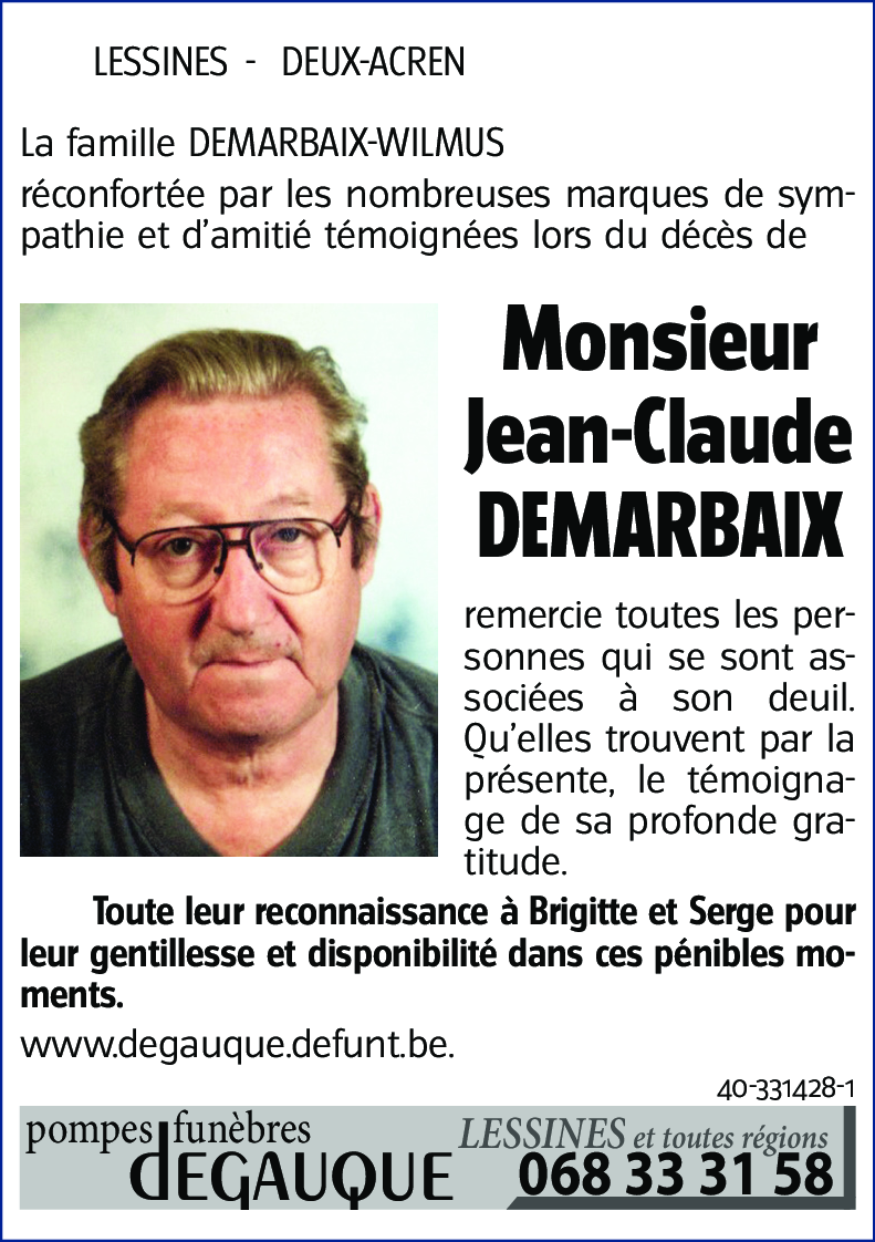 Jean-Claude DEMARBAIX