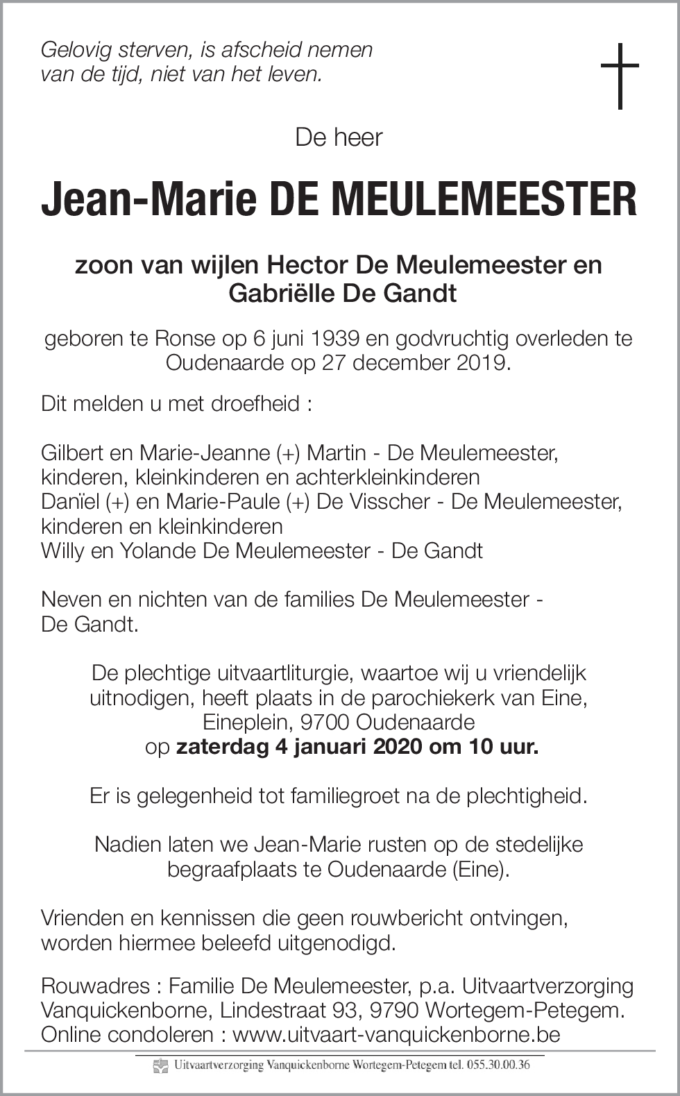 Jean-Marie De Meulemeester