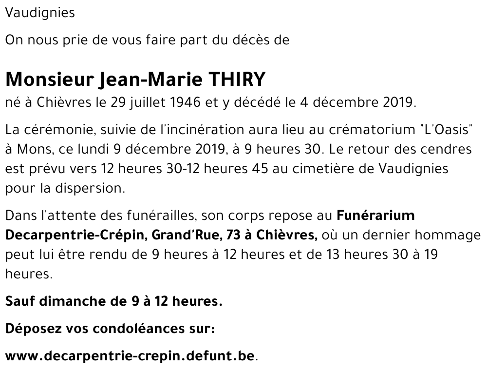 Jean-Marie THIRY