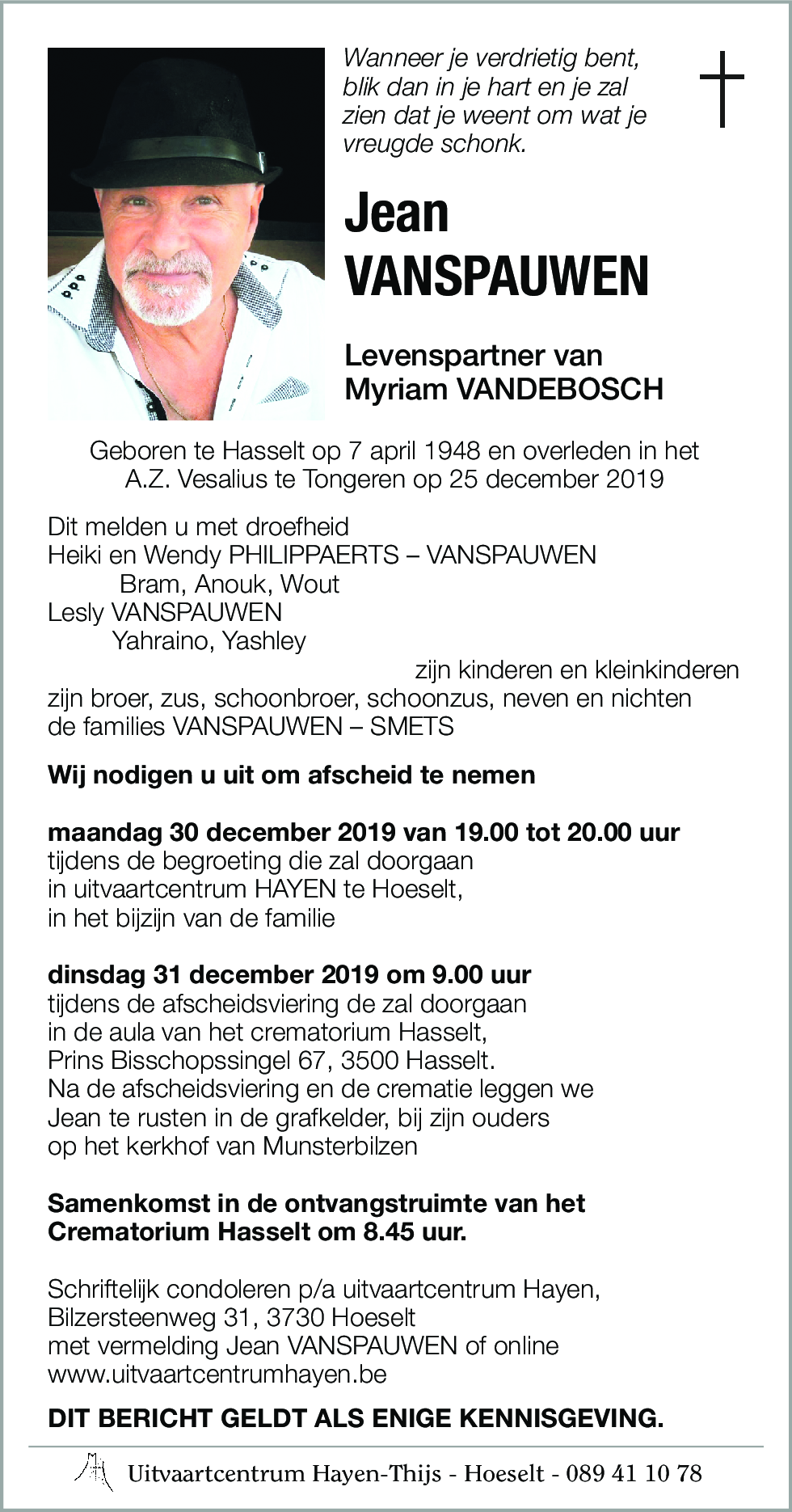 Jean VANSPAUWEN