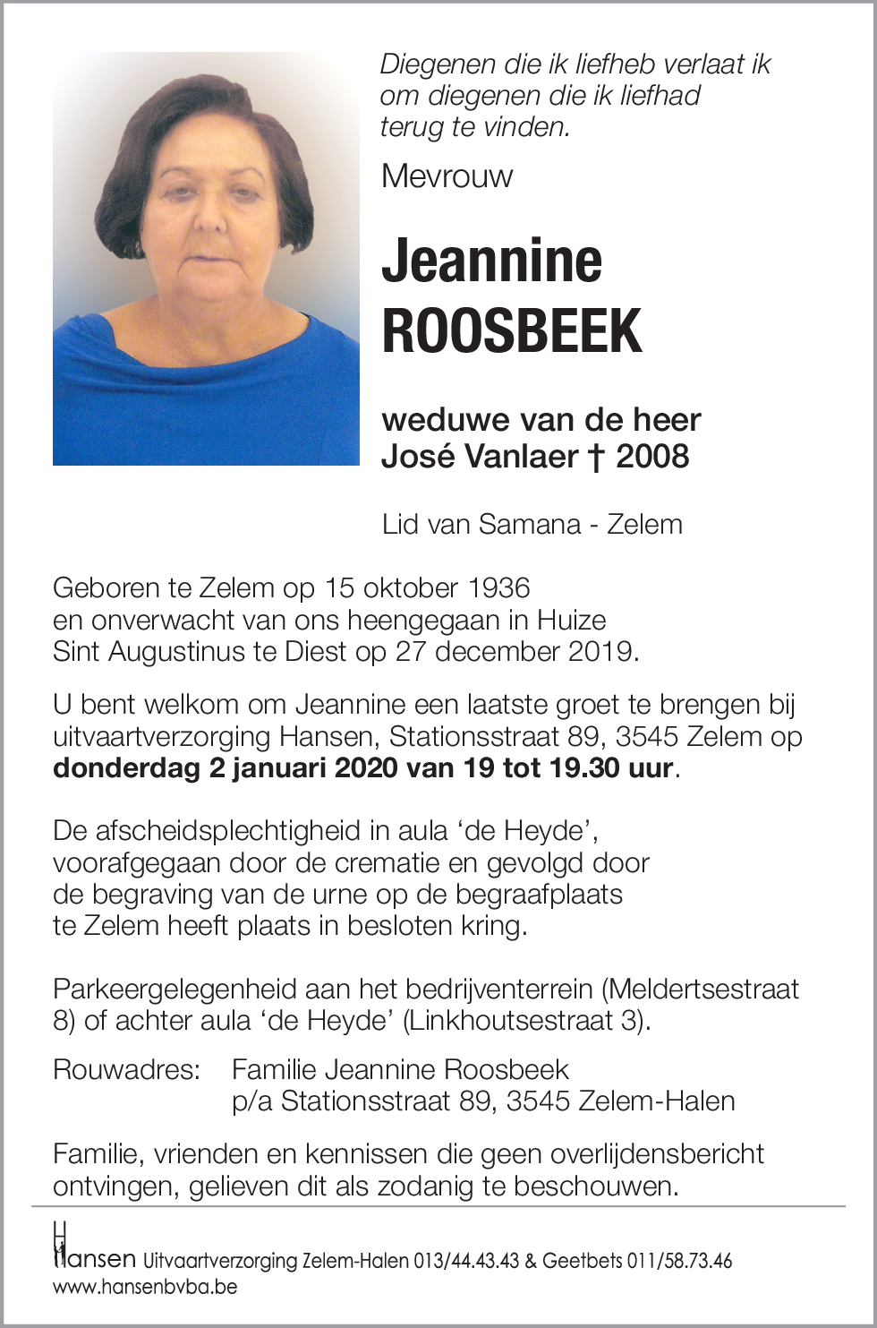 Jeannine ROOSBEEK