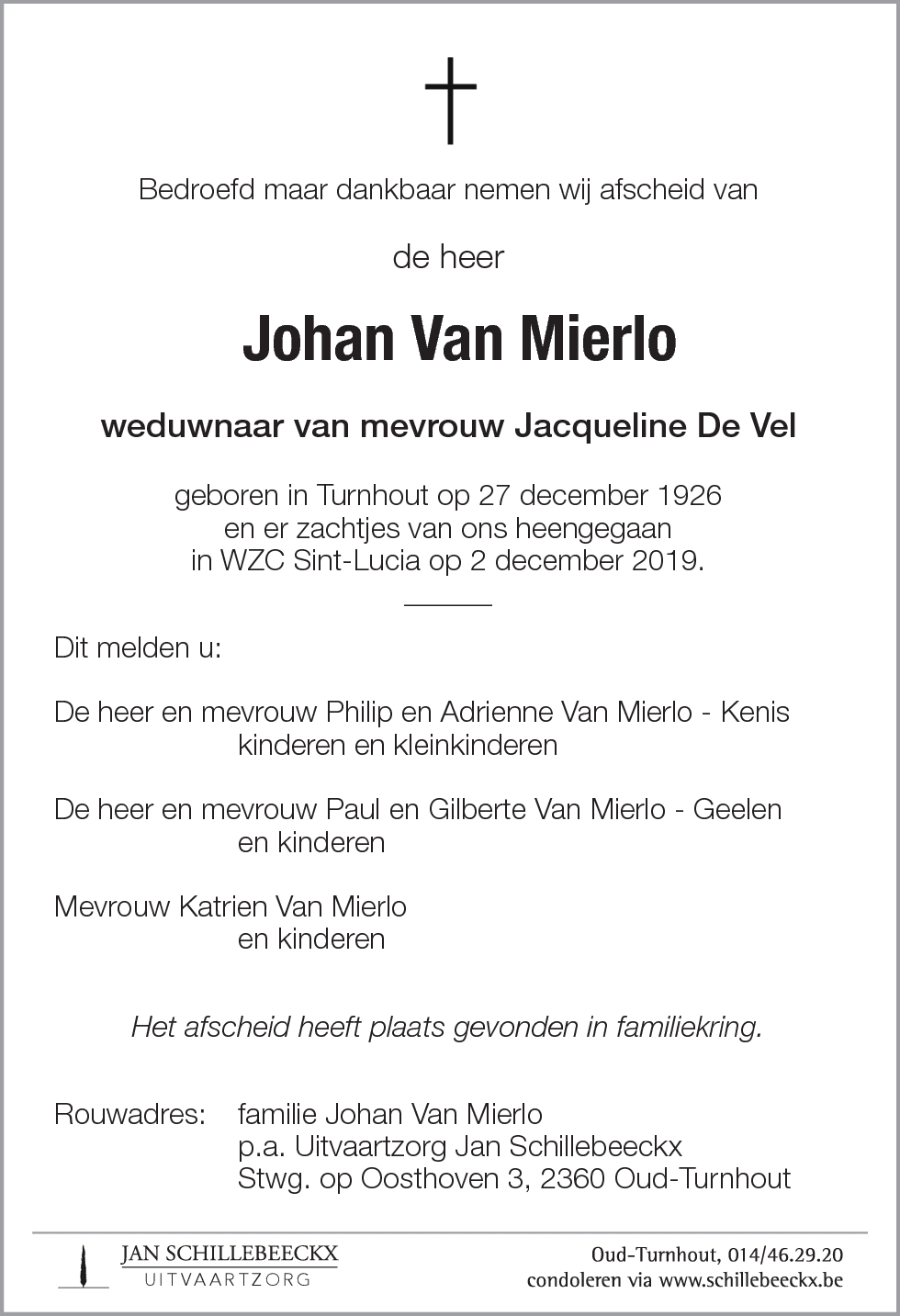 Johan Van Mierlo