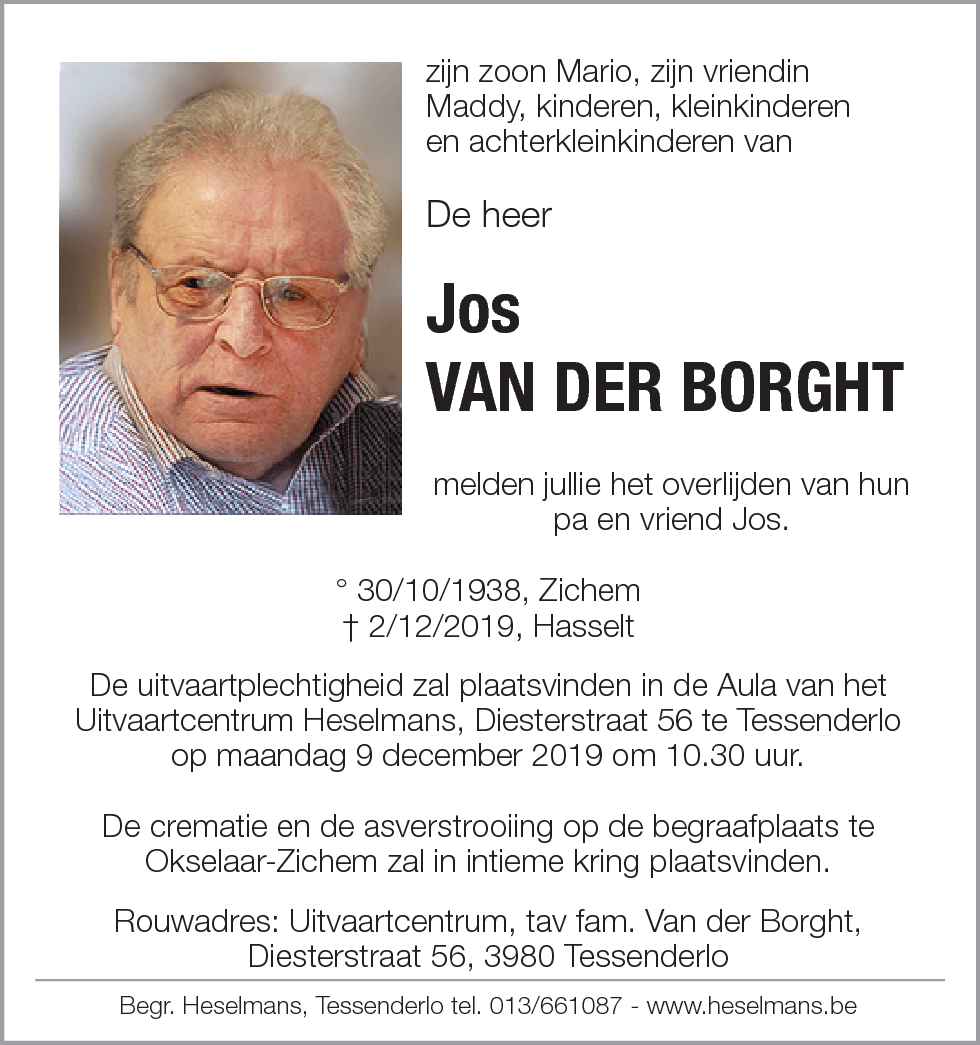 Jos Van der Borght