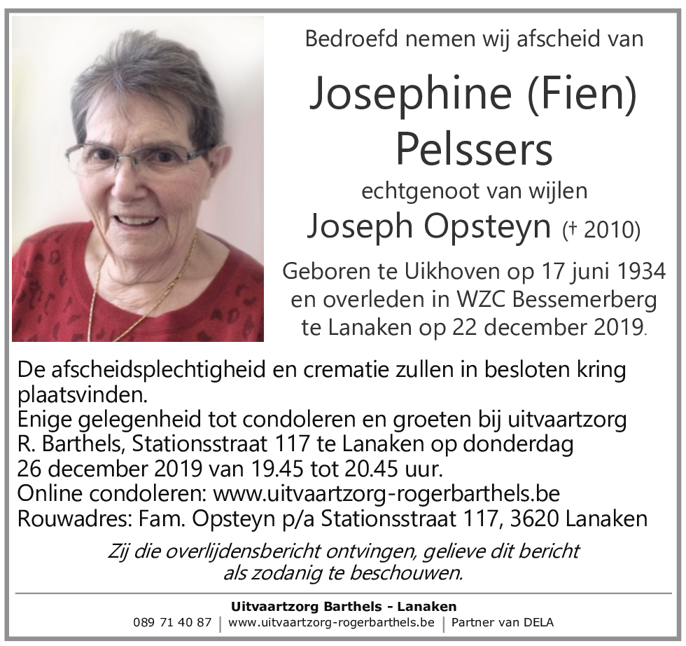 Josephine (Fien) Pelssers