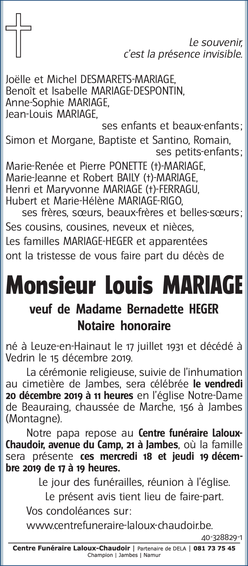 Louis MARIAGE