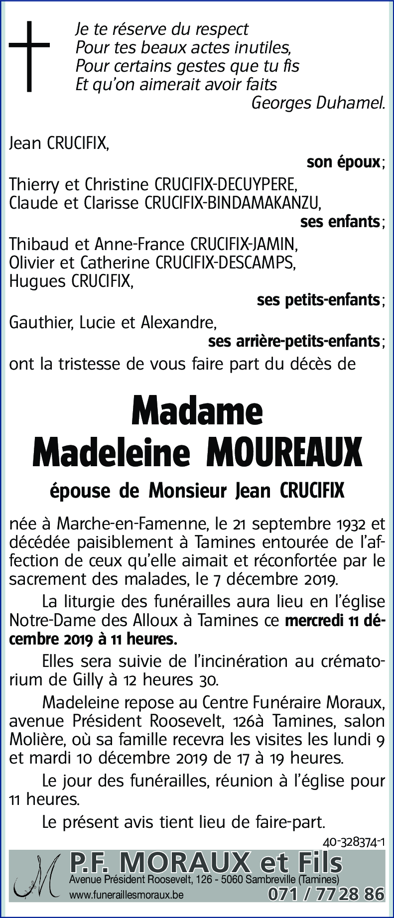 Madeleine MOUREAUX