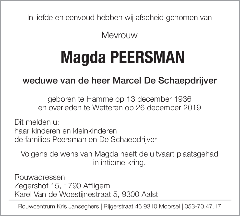 Magda Peersman