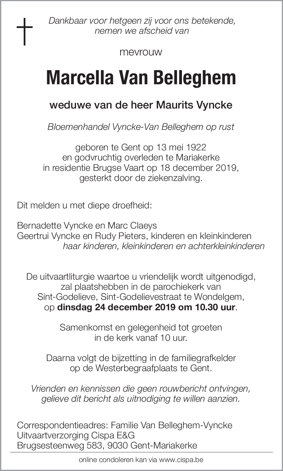Marcella Van Belleghem