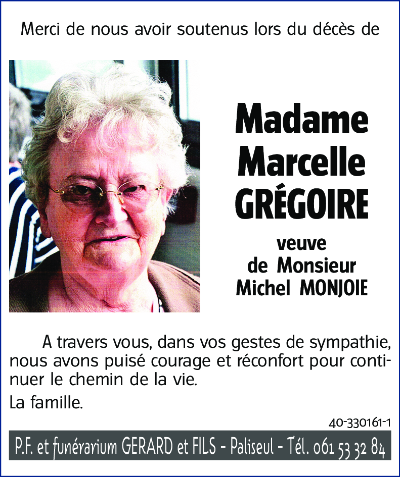 Marcelle GRÉGOIRE