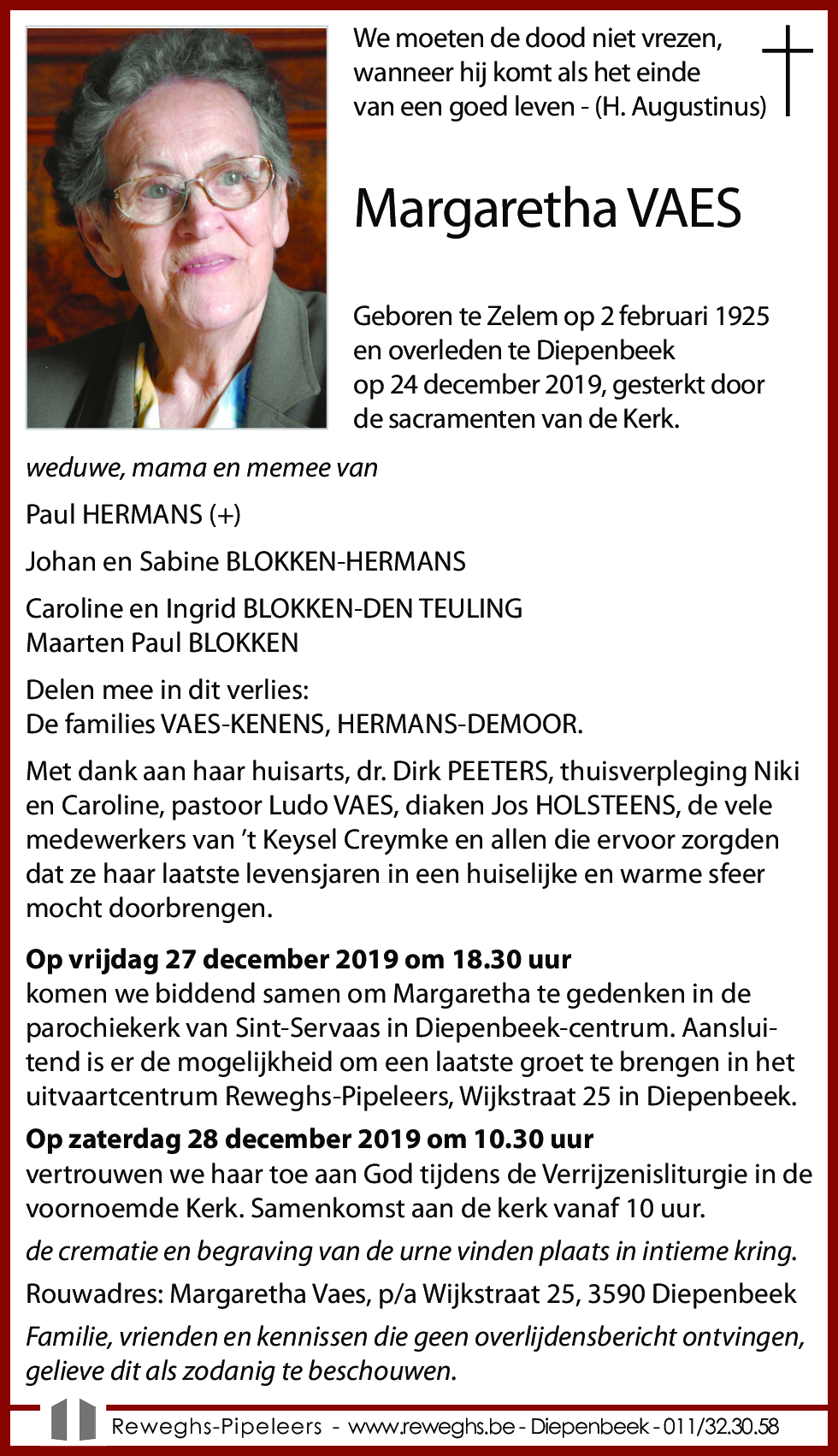 Margaretha Vaes