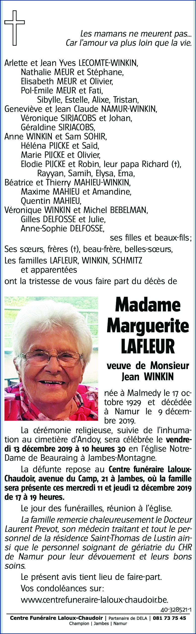 Marguerite LAFLEUR