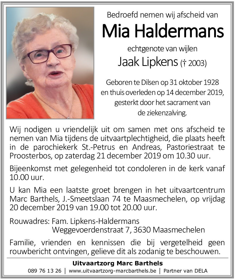 Maria Haldermans