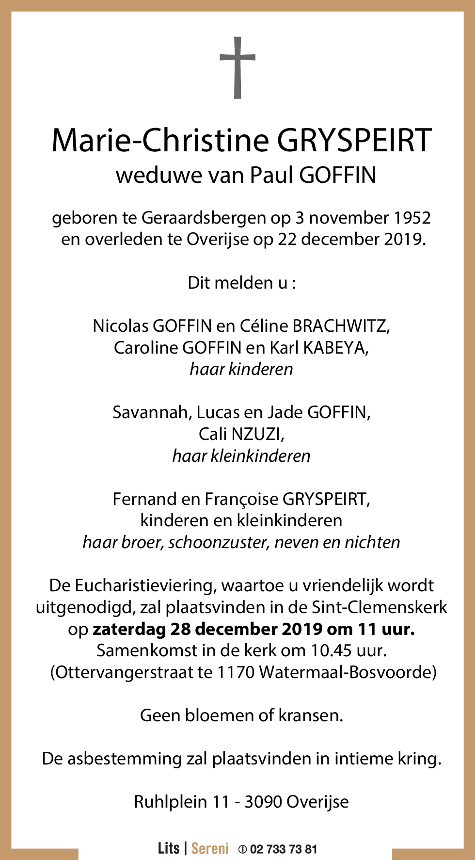 Marie-Christine GRYSPEIRT