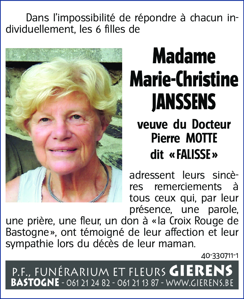 Marie-Christine JANSSENS