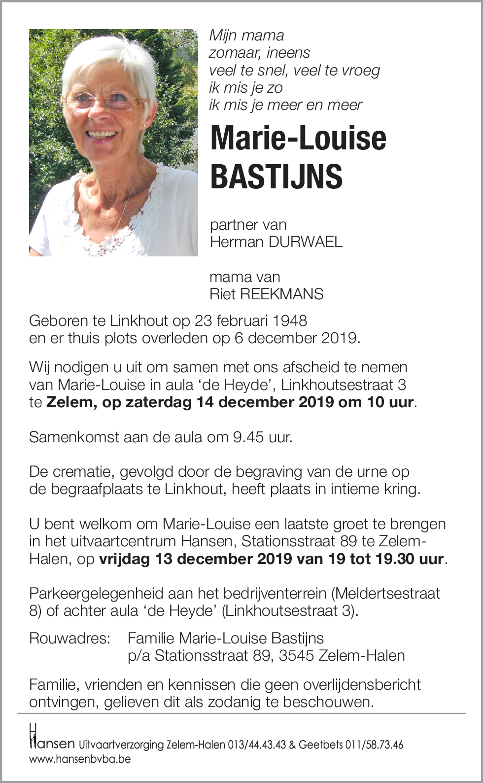 Marie-Louise BASTIJNS