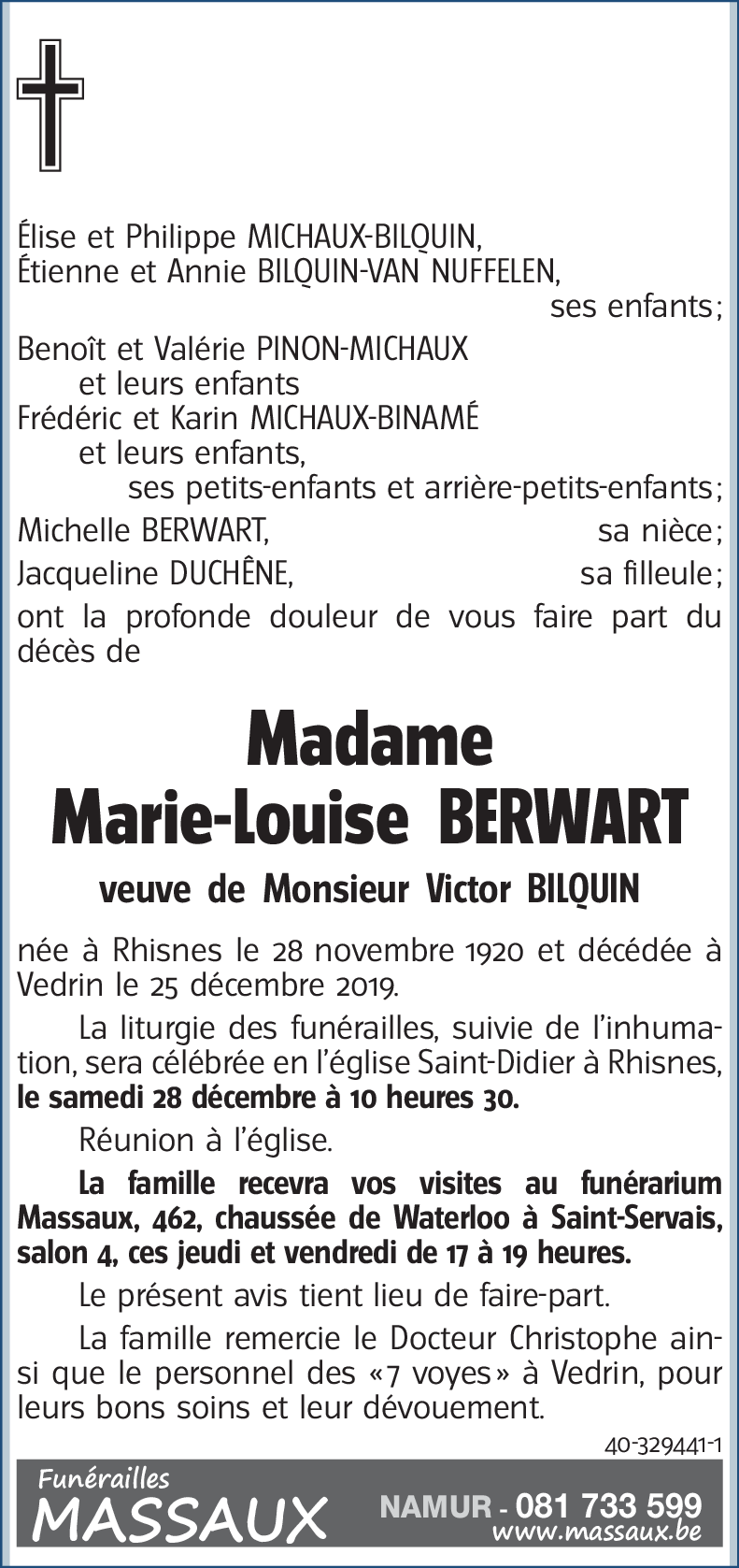 Marie-Louise BERWART